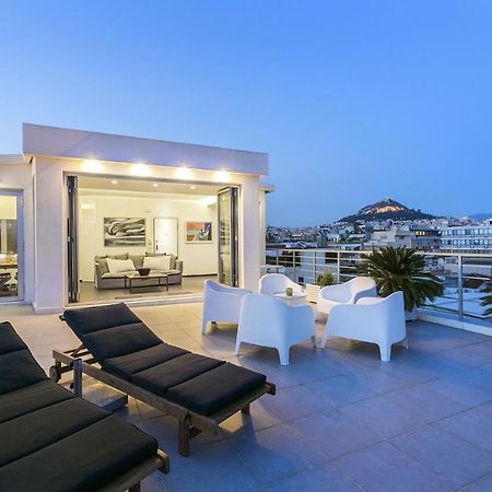 Acropolis Panorama View Penthouse With Private Terraces A Contemporary Parthenon Lägenhet Aten Exteriör bild
